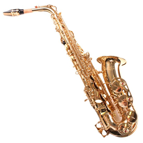 Venus Gold Finish Premium Alto Saxophone Larger Image - Alto Saxophone, Transparent background PNG HD thumbnail