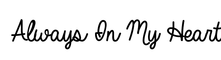 Always In My Heart Font - Always, Transparent background PNG HD thumbnail
