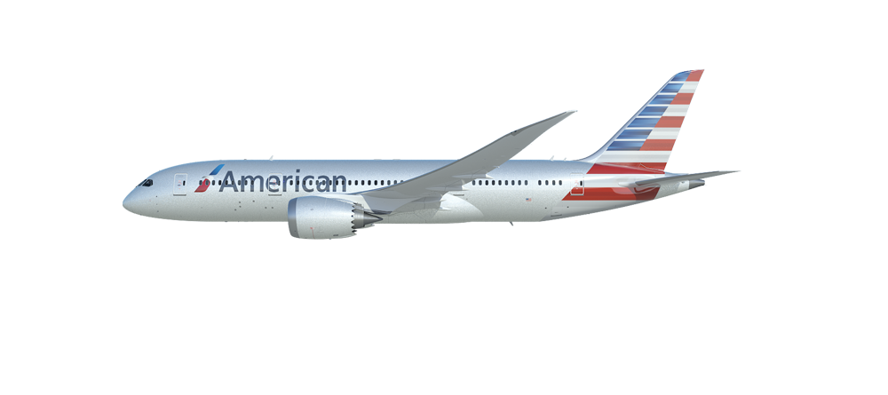 787 Dreamliner - American Airlines, Transparent background PNG HD thumbnail