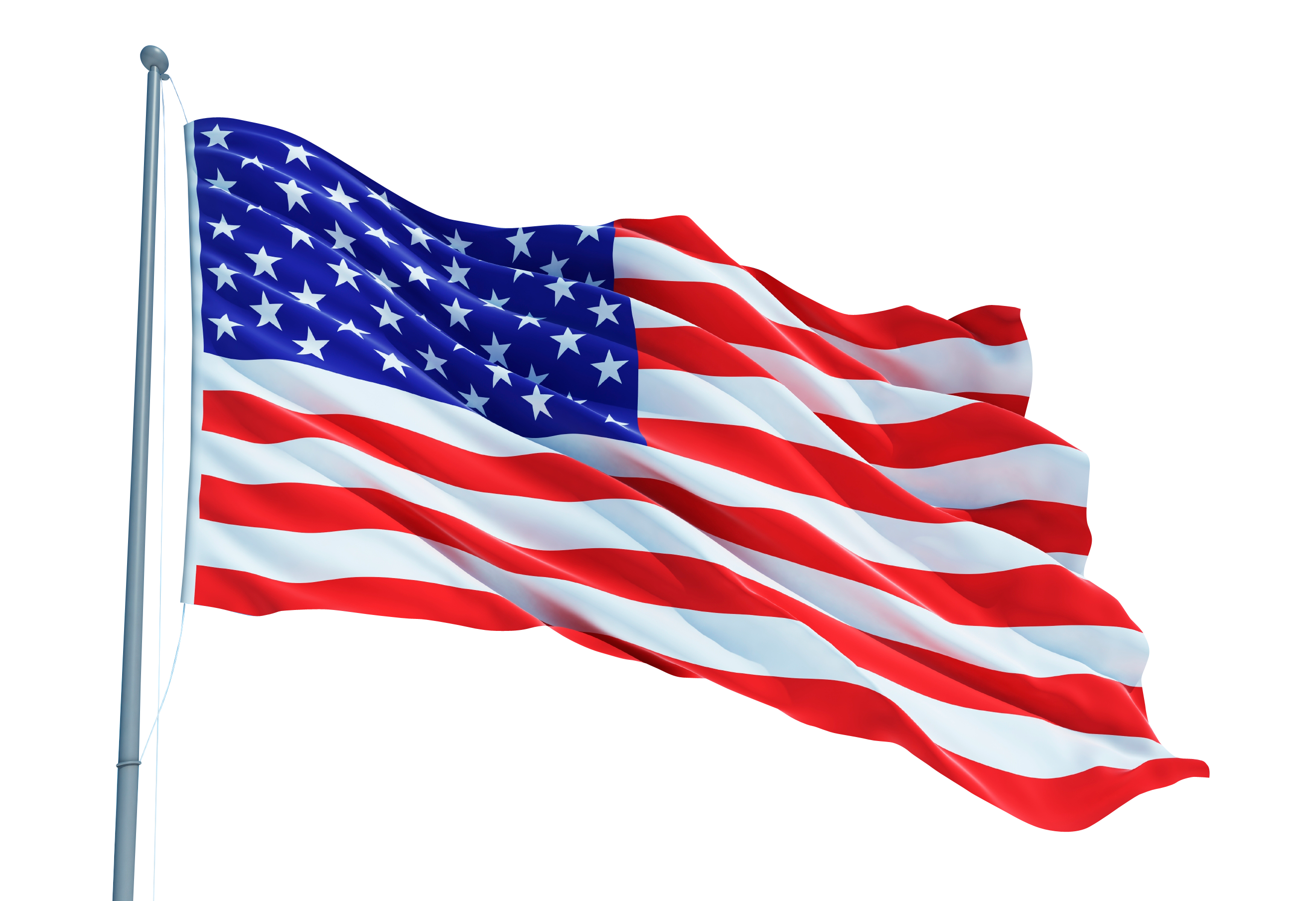 USA flag PNG image with trans