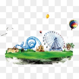Amusement Park, Amusement Park, Playground, Fun Png And Psd - Amusement Park, Transparent background PNG HD thumbnail