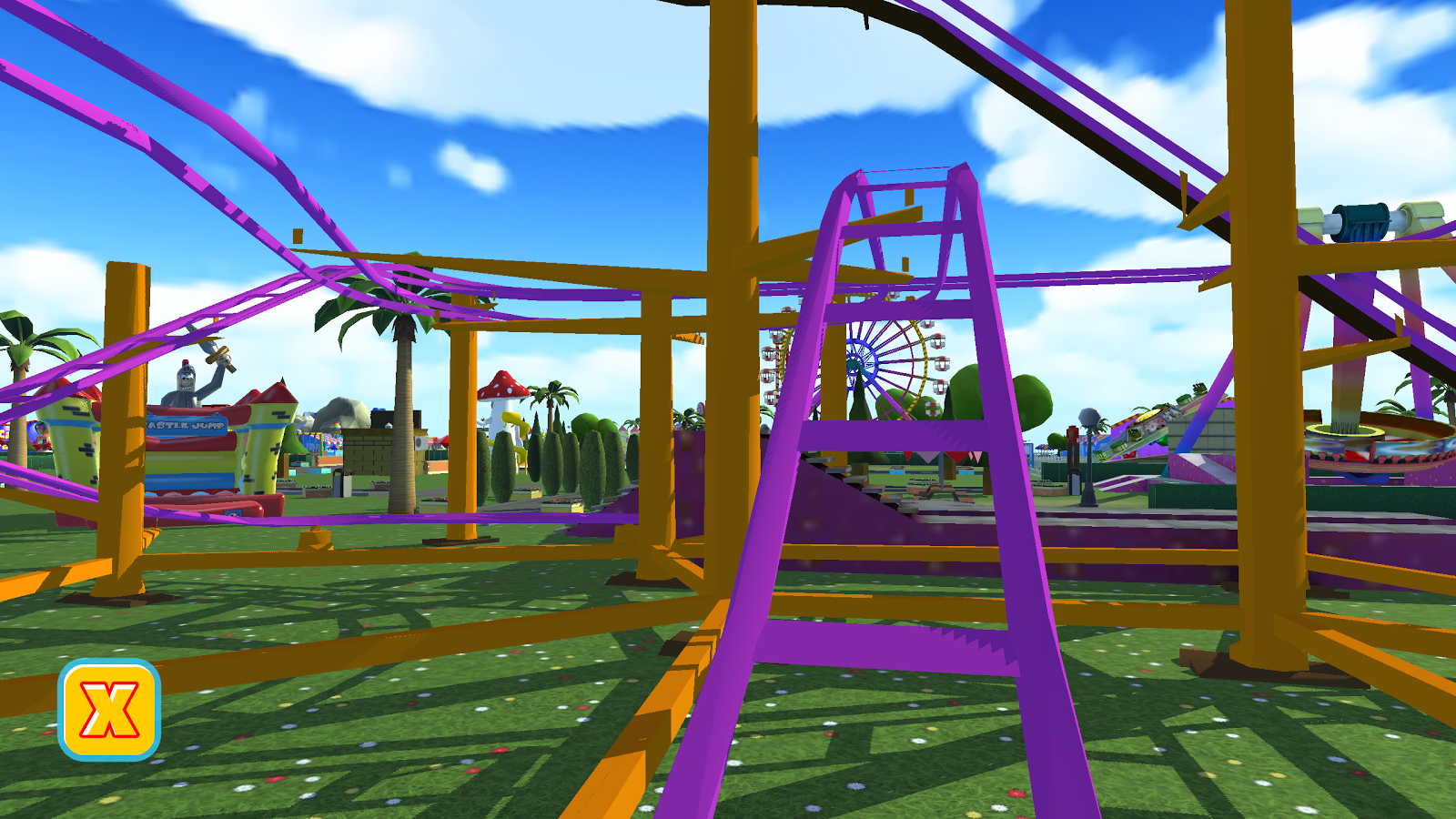 Cat Theme  Fun Park (Gold)- screenshot, Amusement Park PNG HD Free - Free PNG