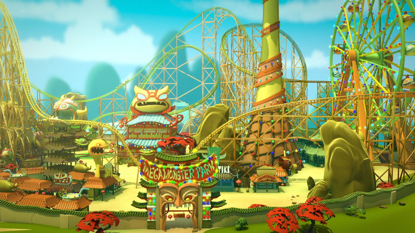 Mega Monster Amusement Park - Amusement Park, Transparent background PNG HD thumbnail