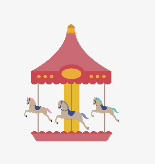 Vector Carousel, Free, Png Material, Hd Free Png And Vector - Amusement Park, Transparent background PNG HD thumbnail