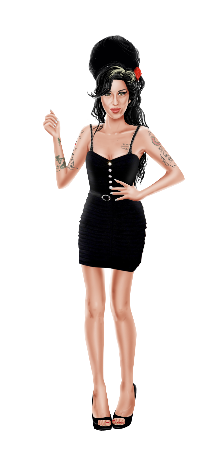 Amy Winehouse Doll By Krlozaguilera Amy Winehouse Doll By Krlozaguilera - Amy Winehouse, Transparent background PNG HD thumbnail