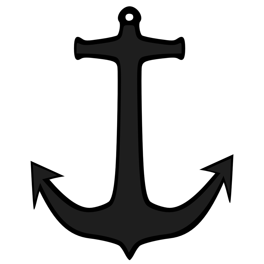 Simple Black Anchor Tattoo Design - Anchor Tattoos, Transparent background PNG HD thumbnail