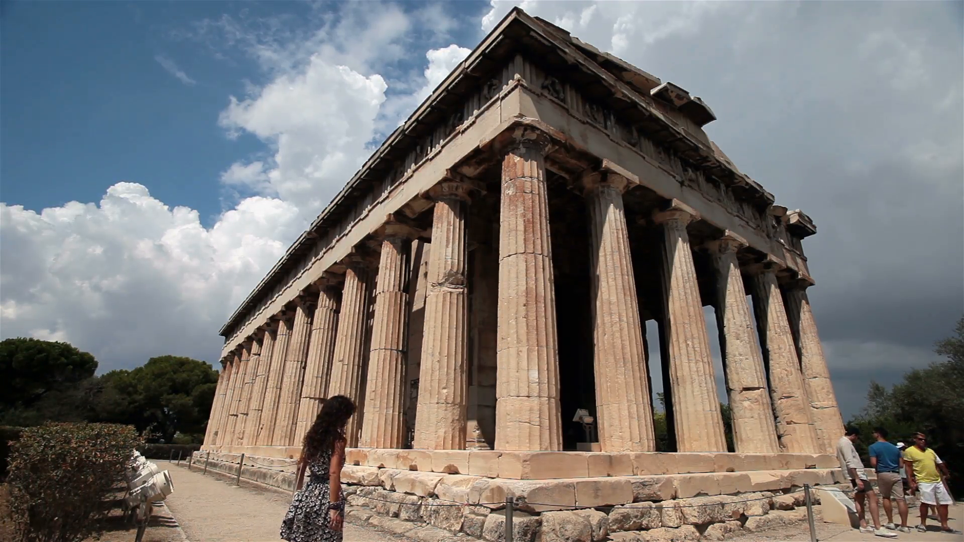 Athens Greece Ancient Hephaestus Agora Temple Hd 3360 Stock Video Footage   Videoblocks - Ancient Greece, Transparent background PNG HD thumbnail