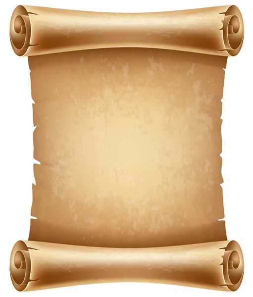 Ancient Letter Roll Png - Old Scrolled Paper Png Clipart Image, Transparent background PNG HD thumbnail