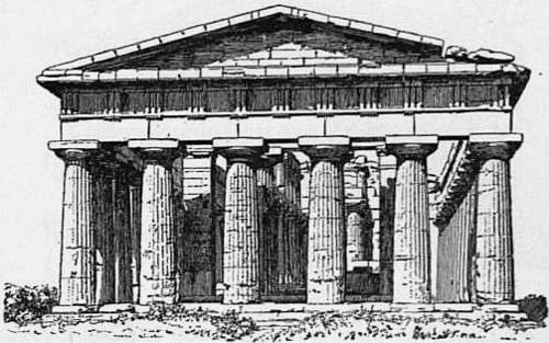 1911 Britannica Architecture Paestum.png - Ancient Rome Architecture, Transparent background PNG HD thumbnail