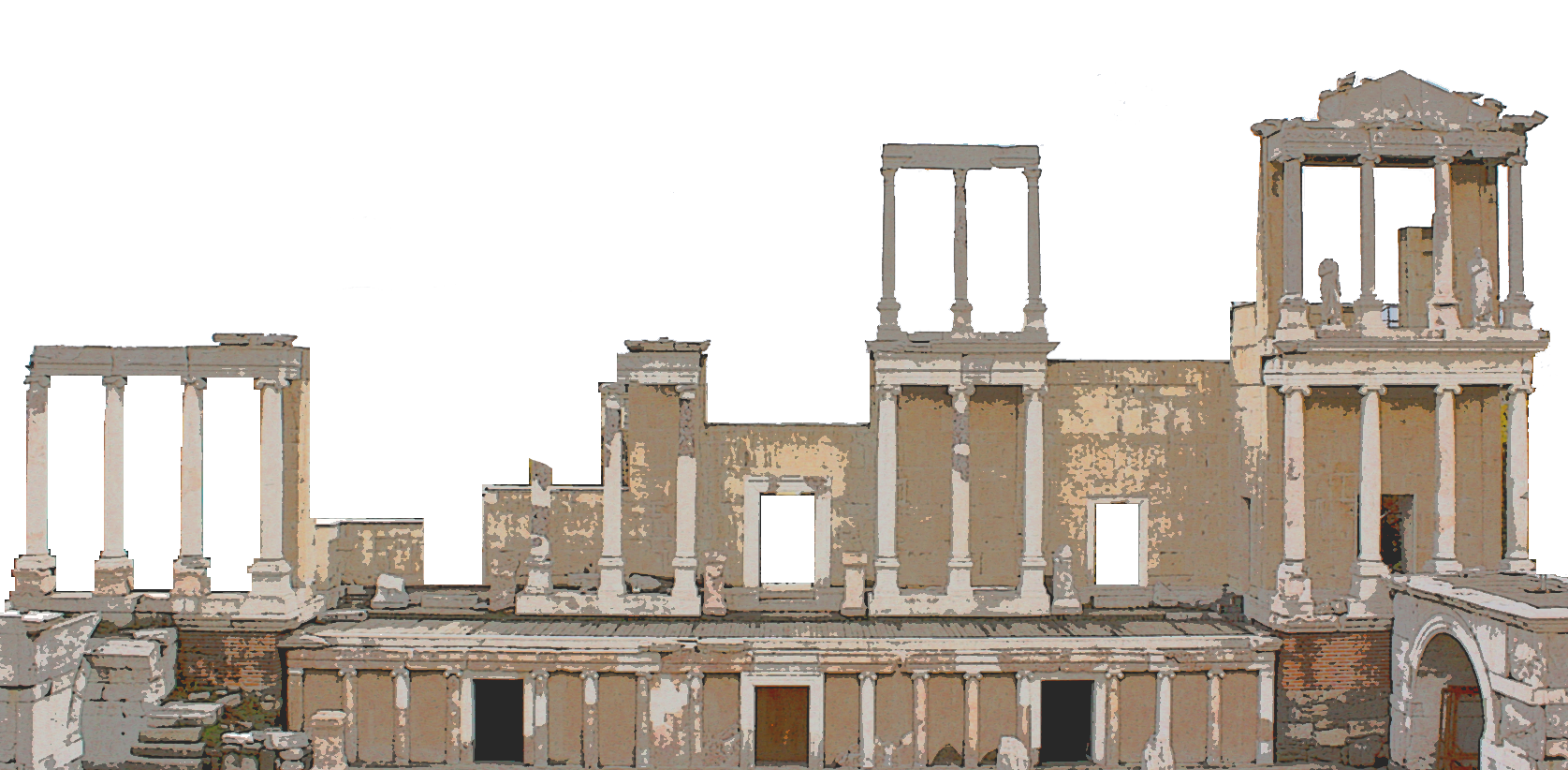 File:ancient Theatre Logo.png - Ancient Rome Architecture, Transparent background PNG HD thumbnail