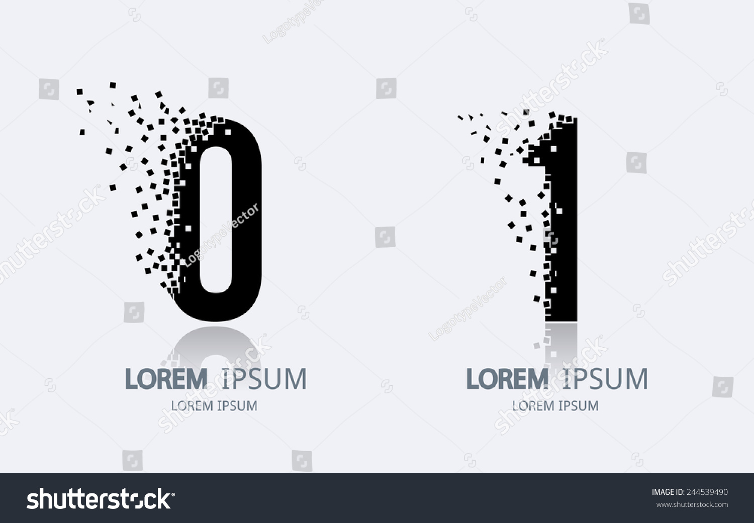 Number 0 And 1 Logo. Vector Logotype Design. - And1 Vector, Transparent background PNG HD thumbnail