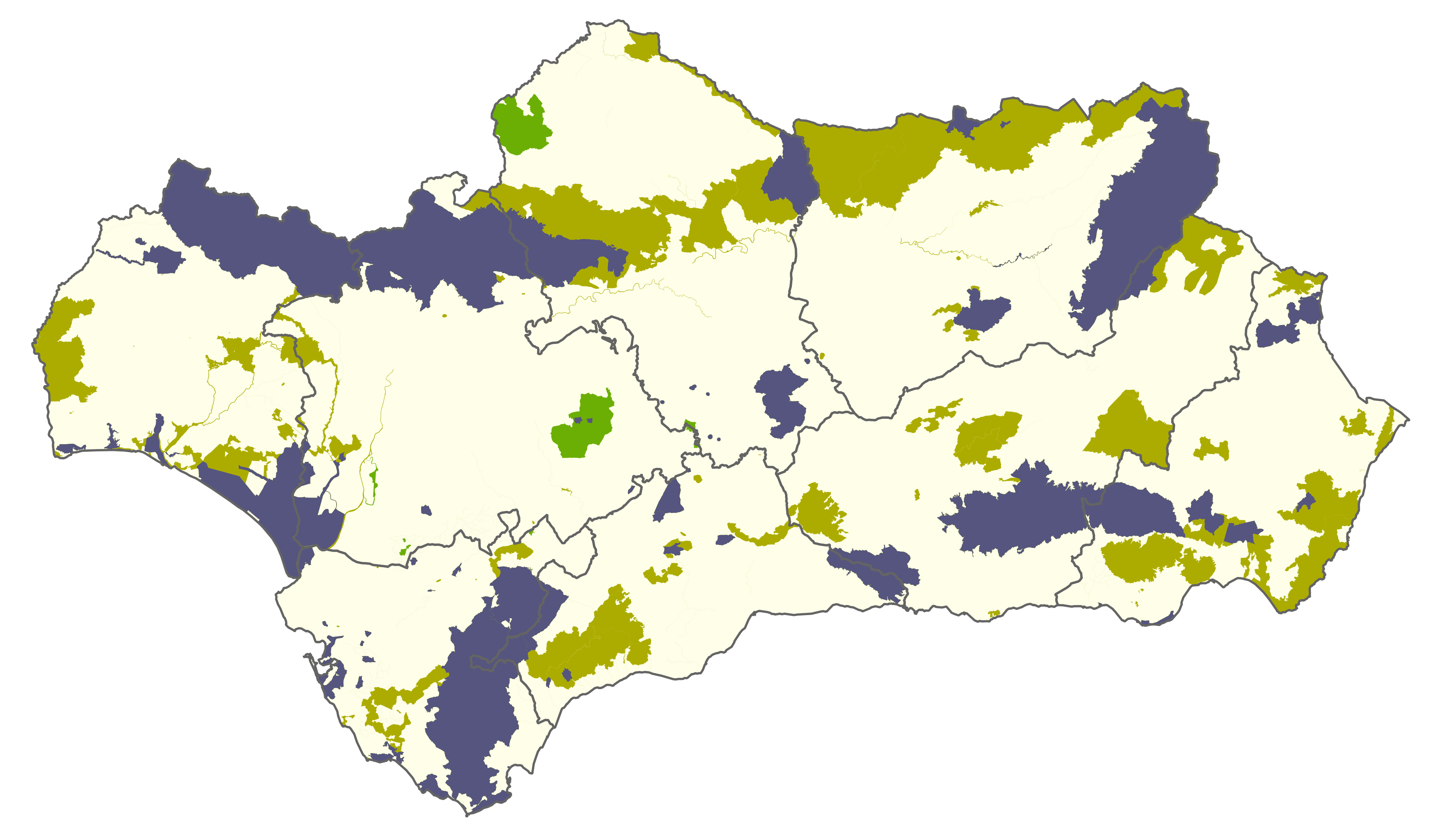 File:natura 2000 Map Andalucia.png - Andalucia, Transparent background PNG HD thumbnail