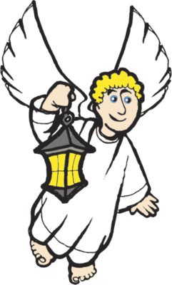 Image: Angel With Lantern - Angel Gabriel, Transparent background PNG HD thumbnail