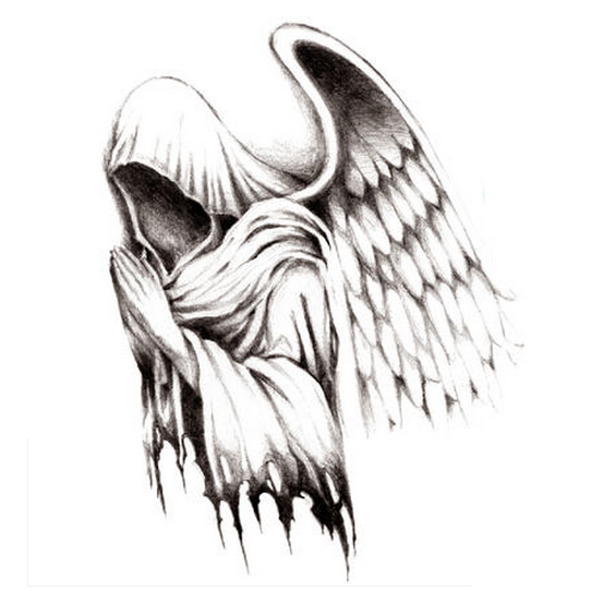 Angel Tattoos For Men Grim Reaper Tattoos 2 In One Package - Angel Tattoos, Transparent background PNG HD thumbnail