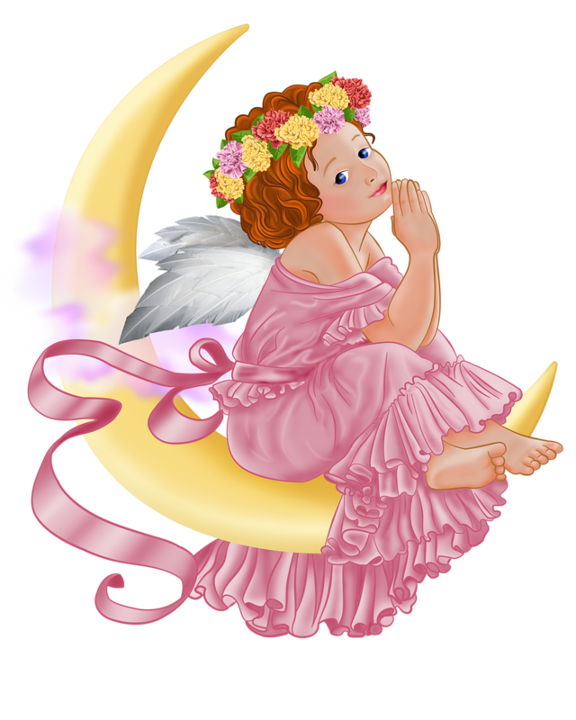 Angel And Moon Png Picture - Angels, Transparent background PNG HD thumbnail