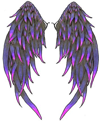 Angle Wings | Angel Wings Tattoos Eighty Three 1.png. - Wings Tattoos, Transparent background PNG HD thumbnail