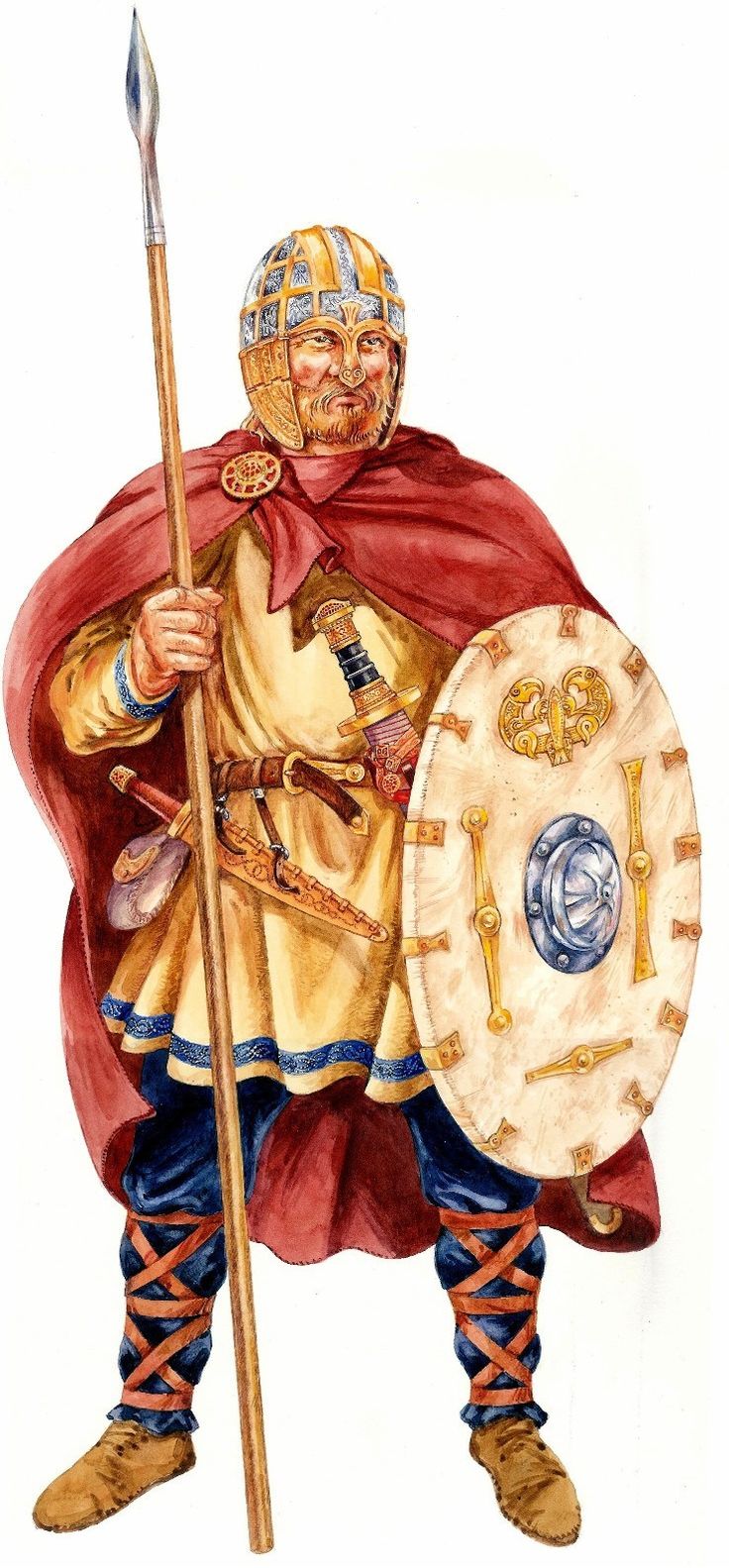 The Anglo-Saxon warrior with 