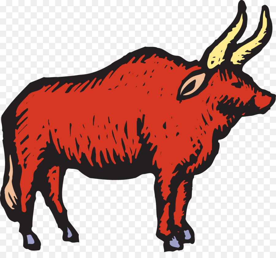 Angus Cattle Red Bull Clip Art   Robust Red Bull - Angus Bull, Transparent background PNG HD thumbnail