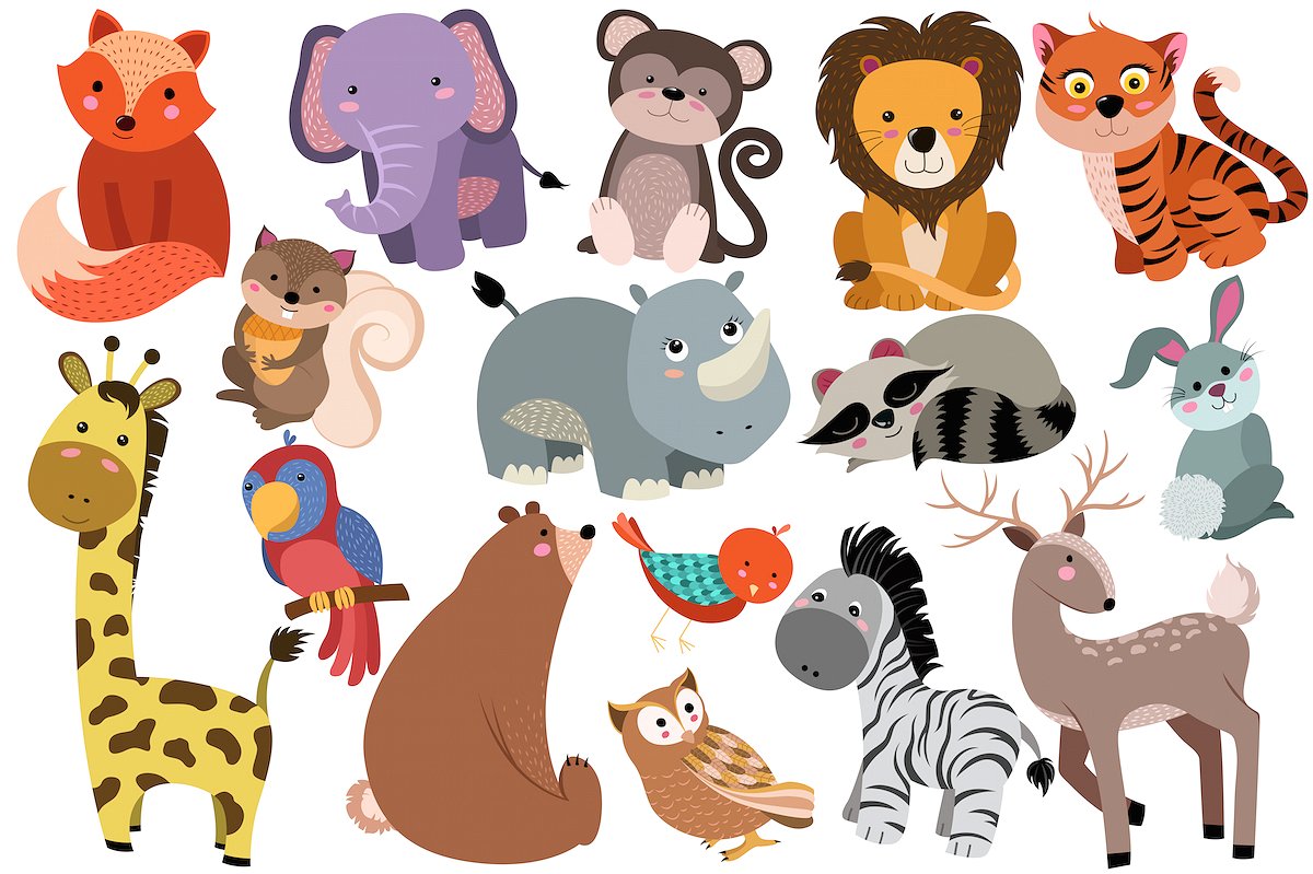 41 Animal Vector Silhouettes 