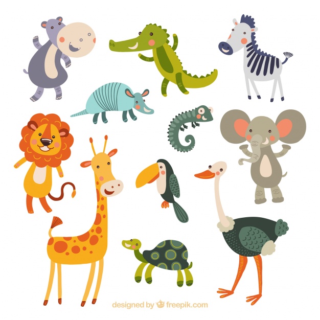 Funny Collection Of Hand Drawn Animals - Animal Vector, Transparent background PNG HD thumbnail