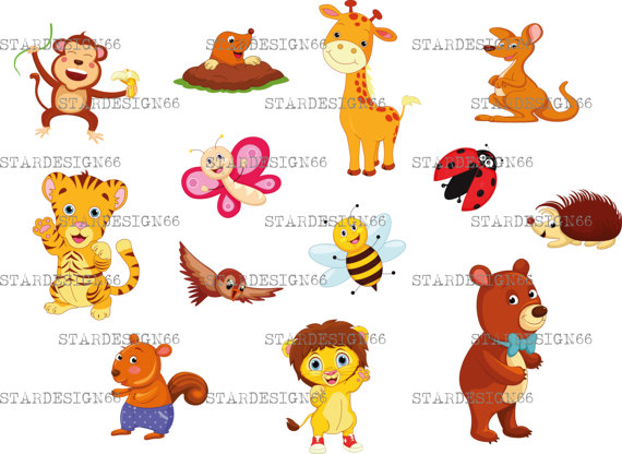 Digital Svg Png Jpg Animals, Forest Animals, Cute Animals, Woodland Animals, Zoo Safari Jungle, Clipart, Vector, Template, Instant Download From Hdpng.com  - Animals At The Zoo, Transparent background PNG HD thumbnail