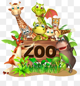 Zoo Animals, Green, Leaf, Giraffe Png Image And Clipart - Animals At The Zoo, Transparent background PNG HD thumbnail