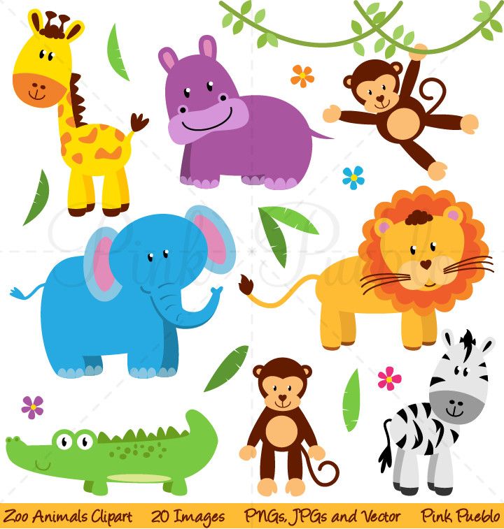 Zoo, Jungle, Safari Animals Clipart   Pinkpueblo - Animals At The Zoo, Transparent background PNG HD thumbnail