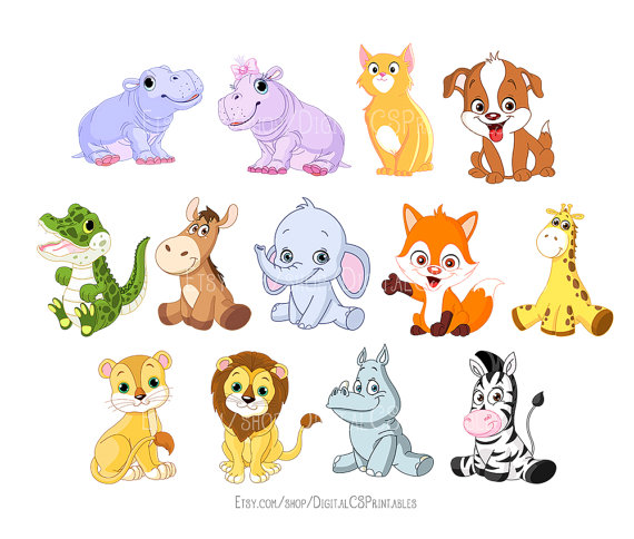 Cute Animal Clipart Kids Clipart Cute Clipart Safari Animal Clipart Animal Png Wild Animals Kids Clip - Animals Reading, Transparent background PNG HD thumbnail