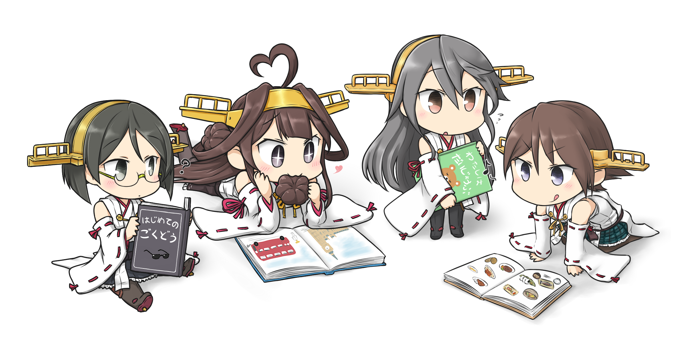 Kantai Collection Full Hd Wallpaper And Background Image | 2250X1200 | Id:714581   Cute - Animals Reading, Transparent background PNG HD thumbnail