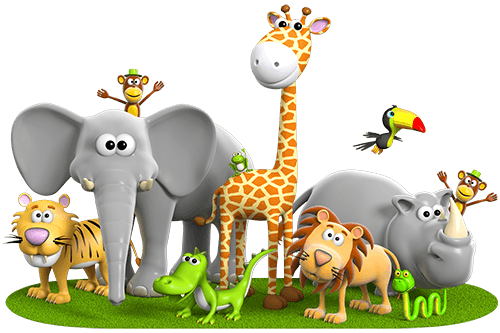 Stickers For Kids: Jungle Animals   Animal Png Hd For Kids - Animals Reading, Transparent background PNG HD thumbnail