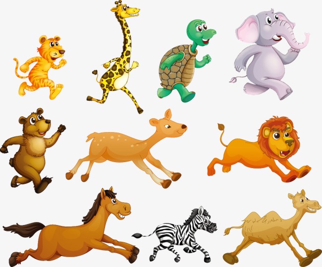 Running Animals, Animal, Run, Cartoon Animals Png Image And Clipart - Animals That Run, Transparent background PNG HD thumbnail