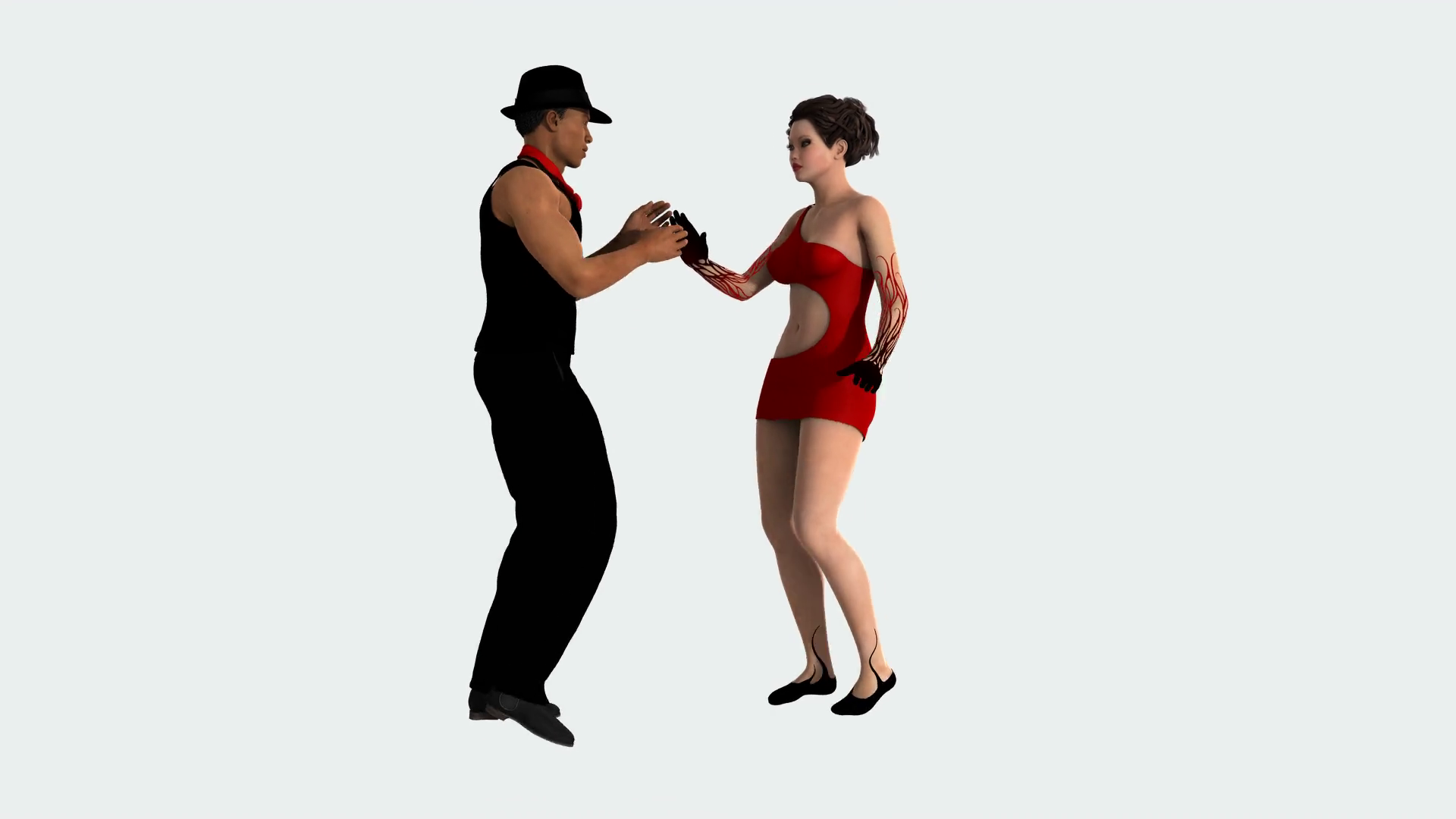 Animation, Alpha Channel, Couple Dancing Salsa Dance Motion Background   Videoblocks - Animated Dancing, Transparent background PNG HD thumbnail