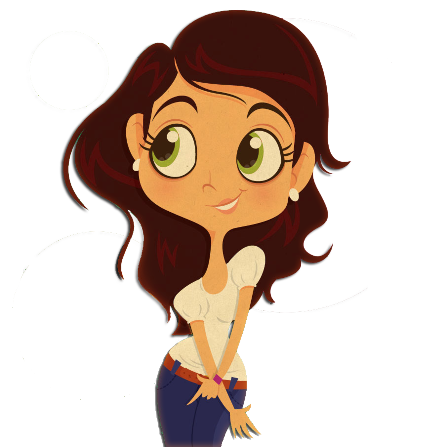 Girl Cute Png By Danielatutorials Hdpng.com  - Animated Girl, Transparent background PNG HD thumbnail