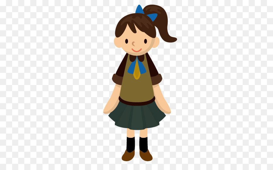 Student Girl Cartoon   Middle School Girls - Animated Girl, Transparent background PNG HD thumbnail