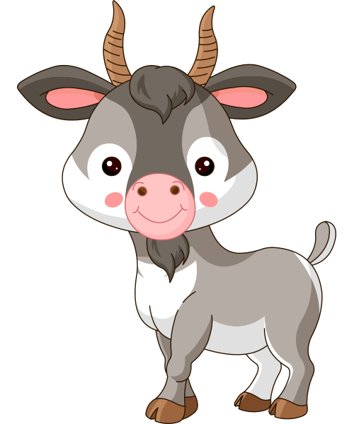 Billy Goat - Animated Goat, Transparent background PNG HD thumbnail