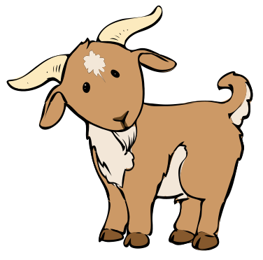 Cartoon Baby Goat | Description Goat Cartoon 04.svg - Animated Goat, Transparent background PNG HD thumbnail