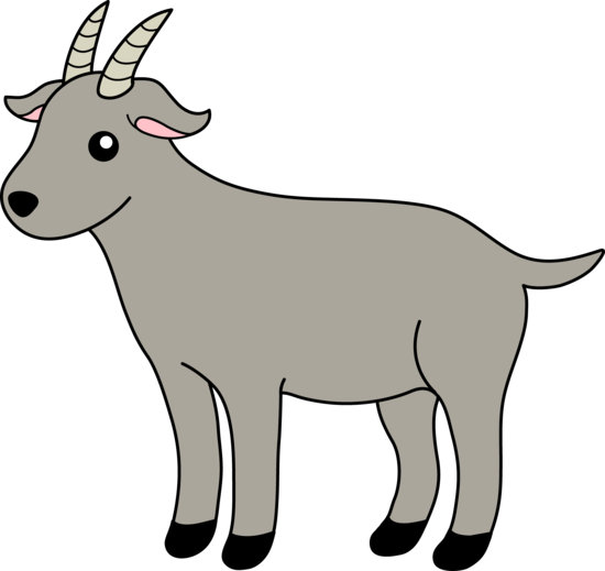 Goat Clipart #66 - Animated Goat, Transparent background PNG HD thumbnail