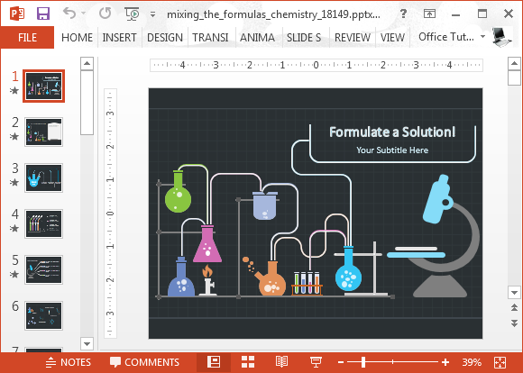 Animated Chemistry Powerpoint Template - Animated For Ppt Download, Transparent background PNG HD thumbnail
