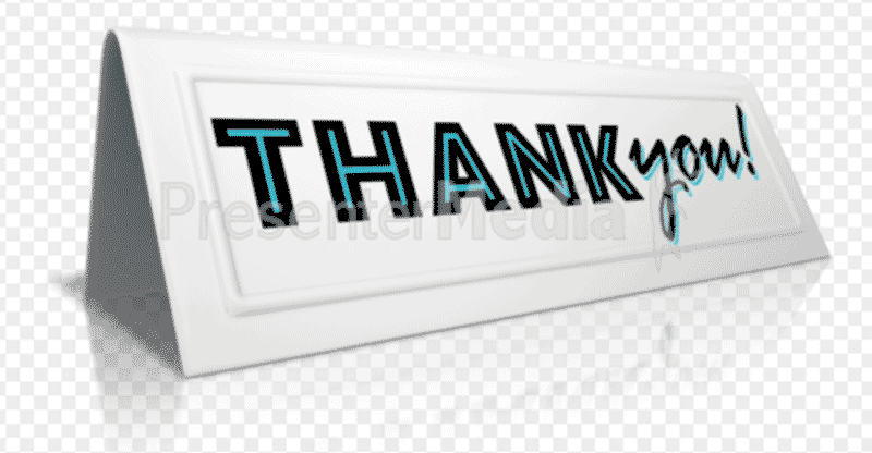 Animated Thank You Clipart Powerpoint - Animated For Ppt Download, Transparent background PNG HD thumbnail