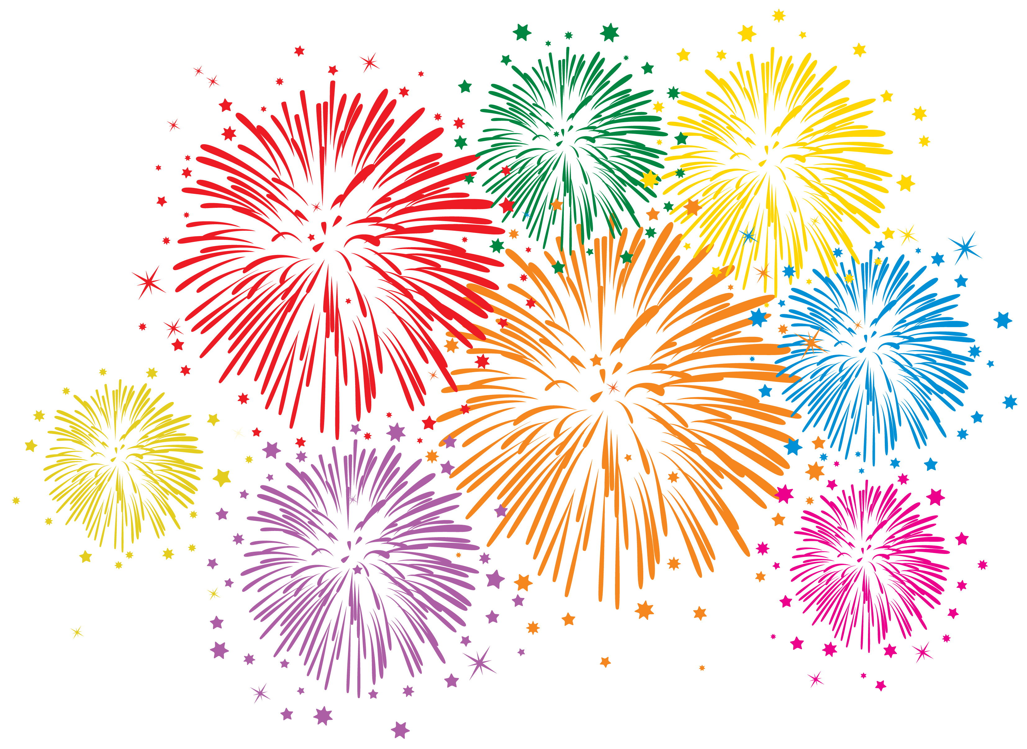 Drawn Fireworks Animated #3 - Animated Fireworks, Transparent background PNG HD thumbnail
