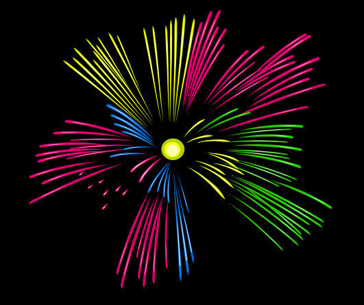Animated PNG HD Fireworks - Moving Clipart Firewor