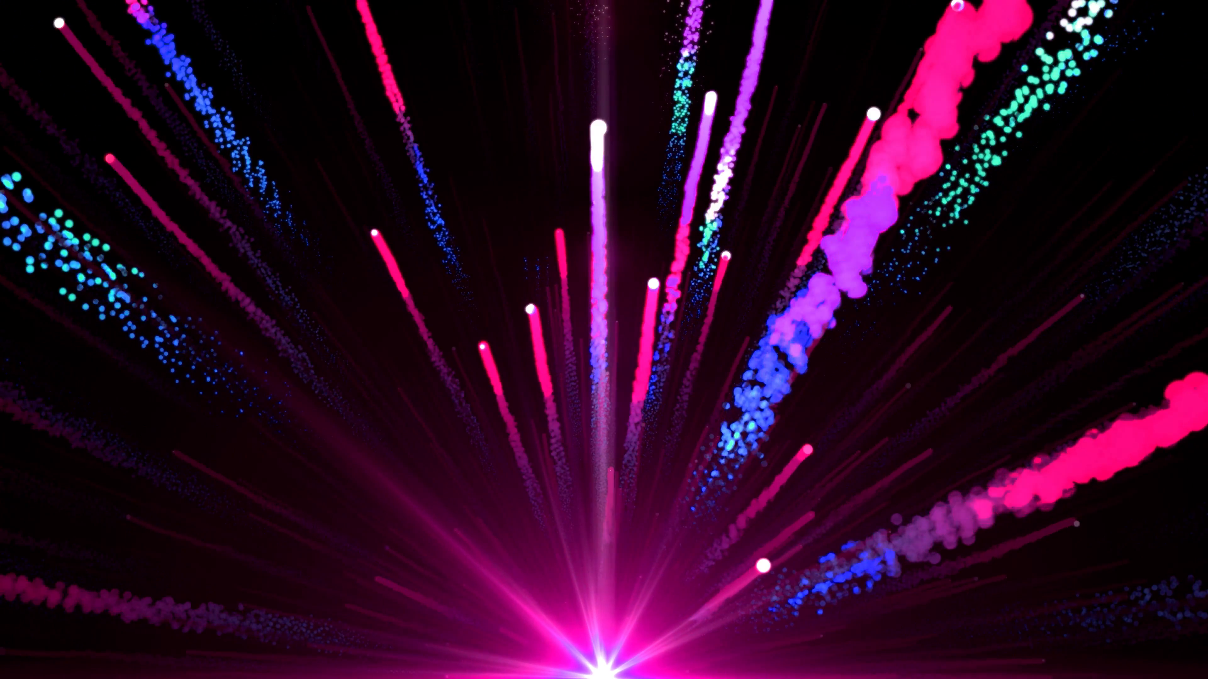 Seamless Animation Of Abstract Colorful Pink Light Fireball And Fireworks Shooting Into The Sky And With Shiny Particle Trail Element In Black Background In Hdpng.com  - Animated Fireworks, Transparent background PNG HD thumbnail