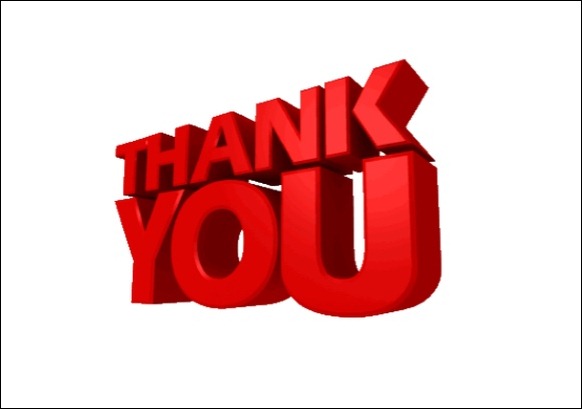 Animated Thank You Clipart - Animated Thank You For Powerpoint, Transparent background PNG HD thumbnail