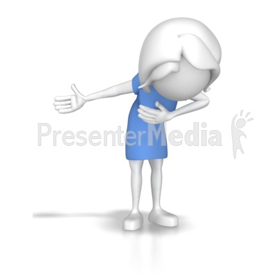Woman Taking A Bow Powerpoint Clip Art - Animated Thank You For Powerpoint, Transparent background PNG HD thumbnail