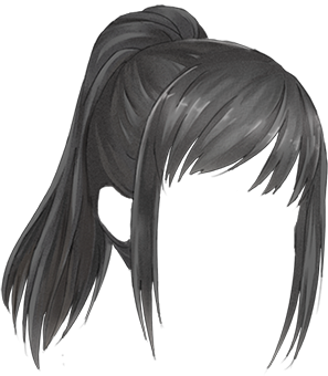 This Looks Like Ayanou0027S Hair From Yandere Simulator - Anime Hair, Transparent background PNG HD thumbnail