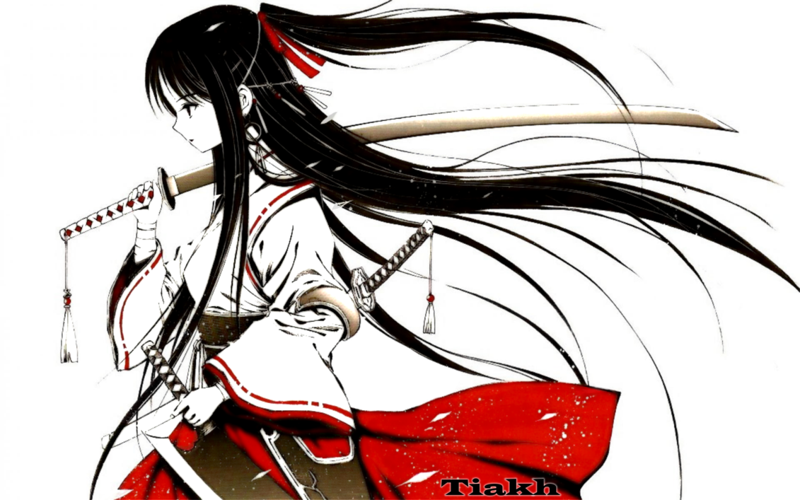 Anime Samurai Girl Render 1920X1200 Hd Version 1 By Tiakh Hdpng.com  - Anime, Transparent background PNG HD thumbnail