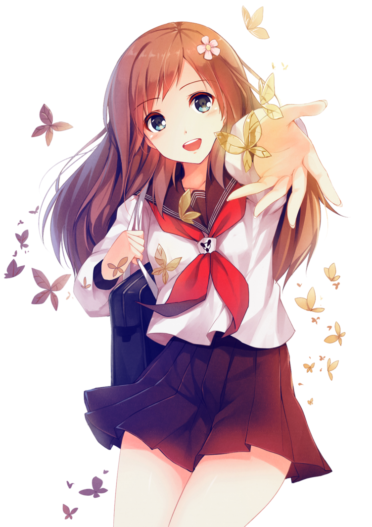 Anime Girl Transparent Png - Anime, Transparent background PNG HD thumbnail