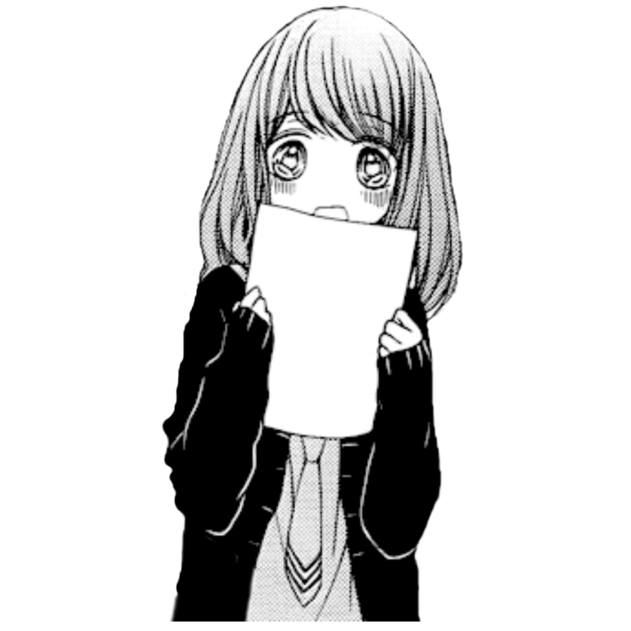 Anime Girl Render (24) By Xdarkivyx Hdpng.com  - Anime Black And White, Transparent background PNG HD thumbnail