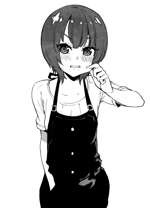 Omphhh - Anime Black And White, Transparent background PNG HD thumbnail