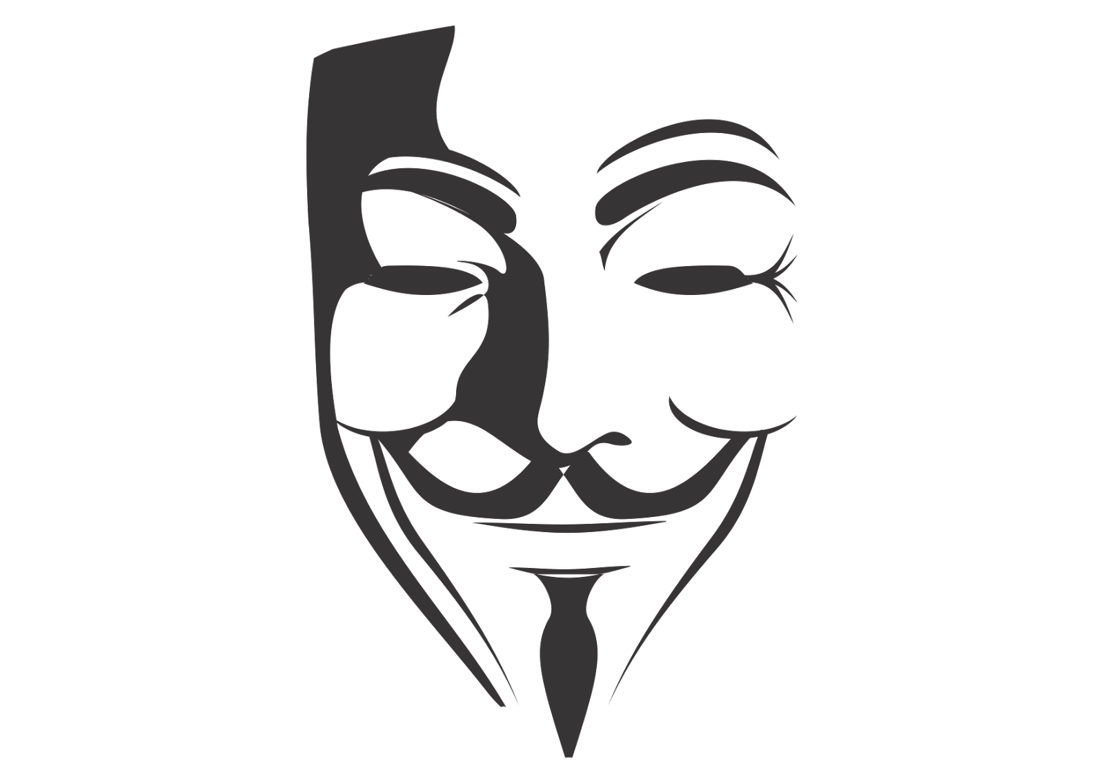 V For Vendetta Logo Vector.png (1600×1136) - Anonymous Vector, Transparent background PNG HD thumbnail